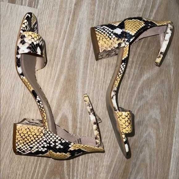 Aldo snakeskin printed sandal heels - Picture 4 of 5